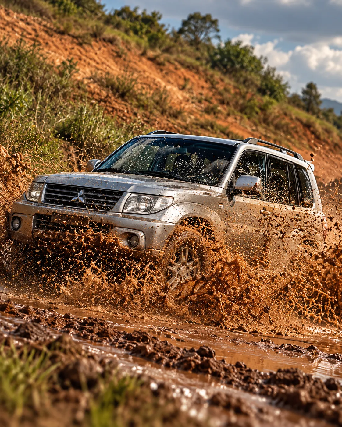 Pajero TR4 na lama